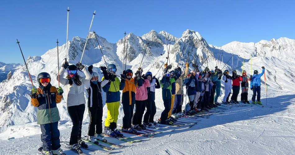 Die 4AB auf Skiwoche am Arlberg