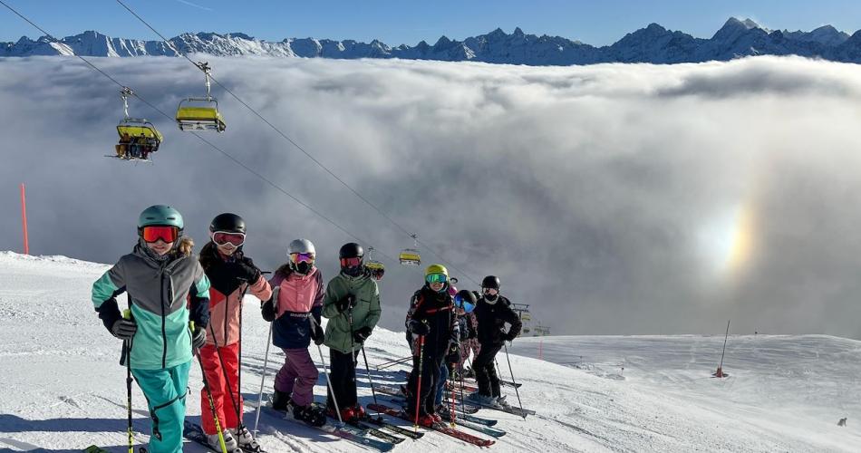 Die 2AB auf Skiwoche in Fiss.